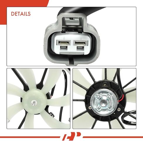 A-Premium Engine Chariatiator Cooling Fan Assombly متوافقة مع نماذج Toyota Select-Camry 2007-2011 ، Avalon 2005-2012 ، Venza 2009-2014-استبدال# 16711AD010 ، 16711AD020 in Saudi Arabia