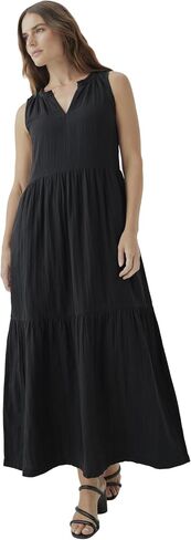 Pact Organic Cotton Women's Ruffled Maxi Dress in Saudi Arabia