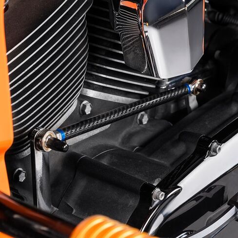 Advanblack Shift Linkage, Axion Carbon Fiber Adjustable Shift Linkage Compatible with Harley Touring Street Glide, Electra Glide, Road King, Road Glide, Tri Glide, Softail 1986-2025 (Gold) in Saudi Arabia