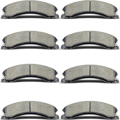 D1411 D1411 Front Rear Ceramic Brake Pads Set Fit For 2011-2019 Chevrolet Silverado 2500HD/3500 HD,For 2011-2019 GMC Sierra 2500HD/3500HD,For 2016-2018 CHEVROLET SUBURBAN 3500 HD (8 pcs) in Saudi Arabia
