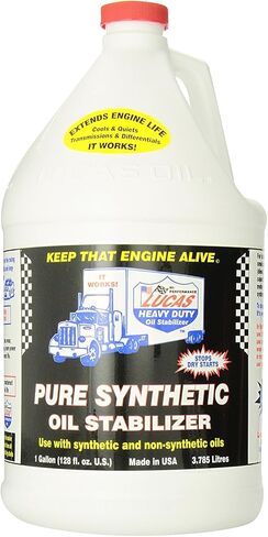 Lucas Oil 10131 Pure Synthetic Oil Stabilizer - 1 Gallon (4 Pack) in Saudi Arabia