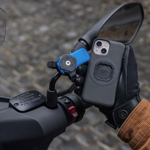 Quad Lock Mirror Motorcycle Phone Mount with Vibration Dampener and MAG Phone Case for iPhone 11 Pro in Saudi Arabia