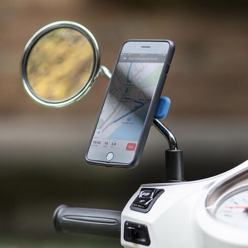 Quad Lock Mirror Motorcycle Phone Mount with Vibration Dampener and MAG Phone Case for iPhone 11 Pro in Saudi Arabia
