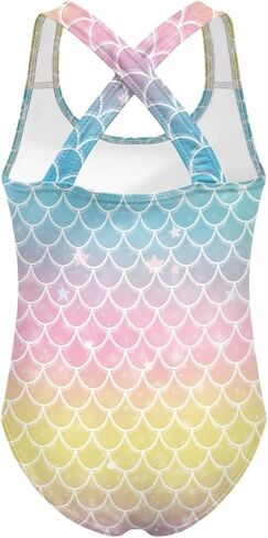Girls Swimsuit Criss Cross Back 1-Piece Summer Beach Swiwmear in Kuwait