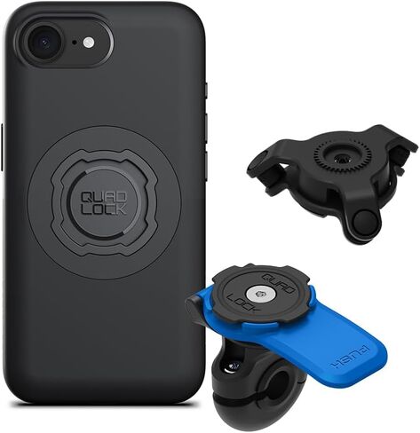 Quad Lock Mirror Motorcycle Phone Mount with Vibration Dampener and MAG Phone Case for iPhone 11 Pro in Saudi Arabia