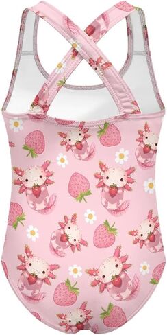 Girls Swimsuit Criss Cross Back 1-Piece Summer Beach Swiwmear in Kuwait