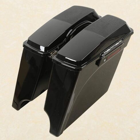 5" ABS Stretched Extended Saddlebags with Speaker Lid fits for Harley Davidson 1993-2013 Touring Models FLT,FLHT,FLHTCU,FLHRC,Road King,Road Glide,Street Glide,Electra Glide,Ultra-Classic in Saudi Arabia