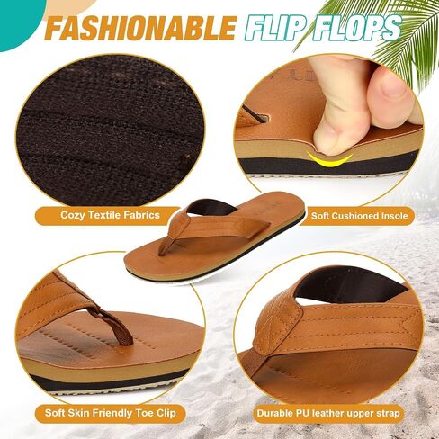 Haolira Mens Flip Flops Arch Super in Kuwait
