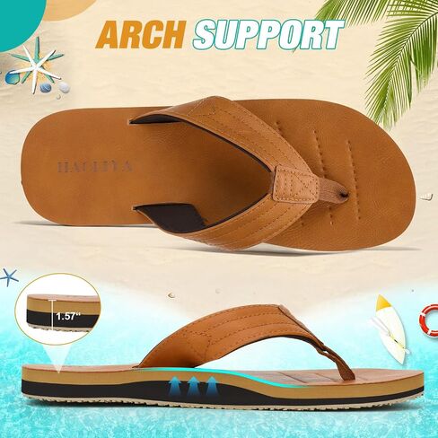 Haolira Mens Flip Flops Arch Super in Kuwait