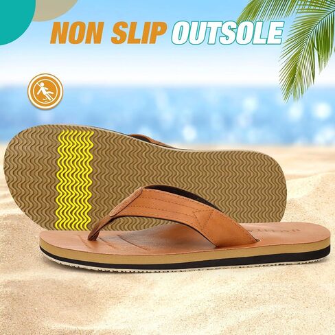 Haolira Mens Flip Flops Arch Super in Kuwait