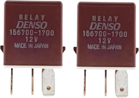 Automotive Relay (Set of 2) 156700-1700 90987-04004 Compatible with Toyota 90084-98032 90987-04004 90987-T4001 TD156700-3360 82501-TC000 156700-0860 in Saudi Arabia