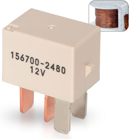 2PCS 156700-2480 30A 12V 4-PIN RELAY لمعظم محركات المبتدئين ، AC ، قرون السيارات ، أنظمة الضوء ، 156700-4160 ترحيل السيارات in Saudi Arabia