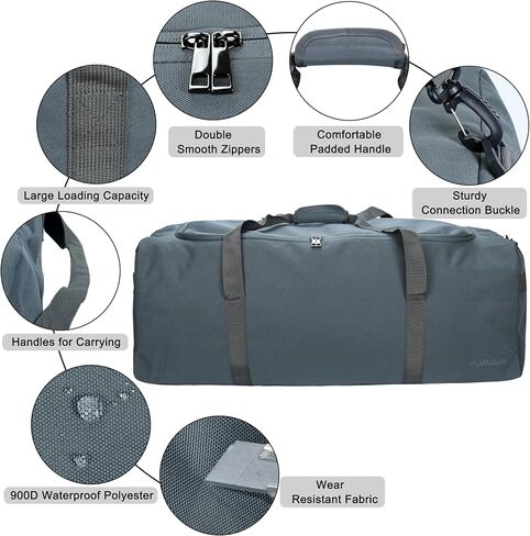 Large Duffle Bag for Travel, 100L Travel Bags for Men Extra Large Duffel Bag Water & Tear Resistant Women Weekender Bag w/Shoulder Strap for House Moving Travel Essentials Camping Gear Storage in Kuwait