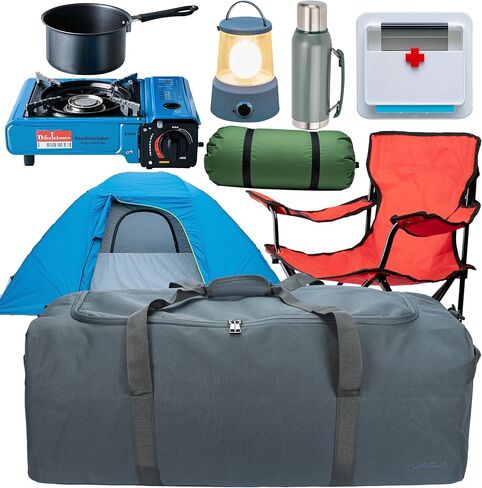 Large Duffle Bag for Travel, 100L Travel Bags for Men Extra Large Duffel Bag Water & Tear Resistant Women Weekender Bag w/Shoulder Strap for House Moving Travel Essentials Camping Gear Storage in Kuwait