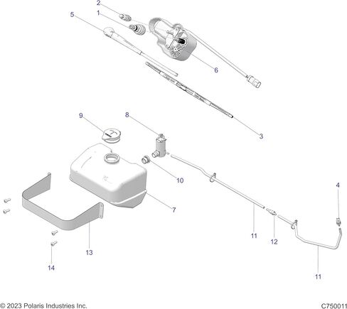 Polaris Wiper Washer Pump ، الجزء 2205140 in Saudi Arabia