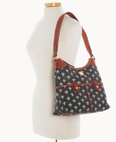 حقيبة يد Dooney & Bourke ، NFL Saints zip Hobo Bag in Saudi Arabia
