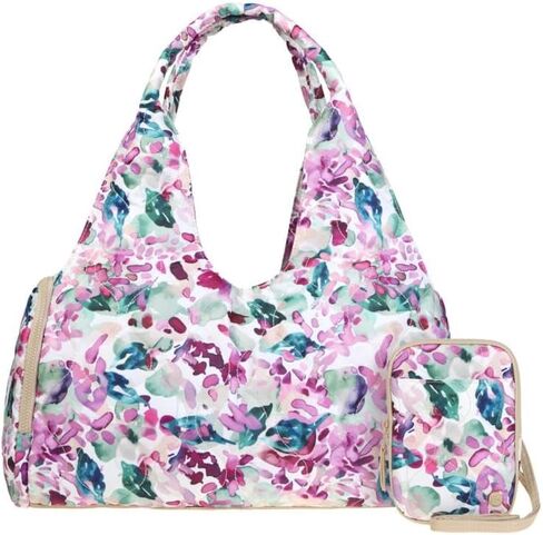 Samantha Brown To-Go Quilted Travel Hobo with Crossbody in Kuwait