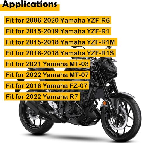 2C0-26240-00-00 2 عبوة تجميع قبضة أنبوب الخانق المتوافقة مع Yamaha YZF-R6 2006-2020 ، YZF-R1 2015-2019 ، YZF-R1M 2015-2018 ، YZF-R1S 2016-2018-NON SLIP RAPBAR GRIP. in Kuwait
