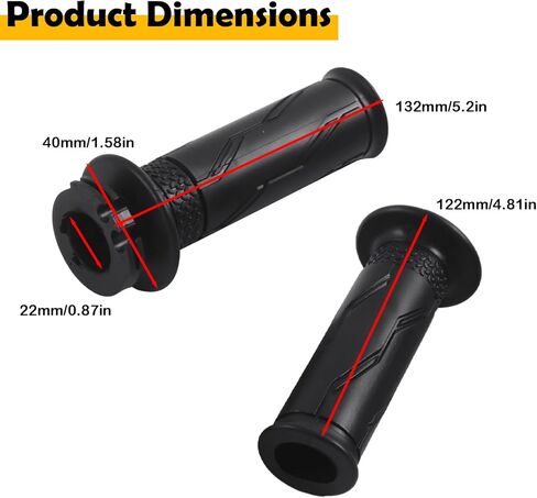 2C0-26240-00-00 2 عبوة تجميع قبضة أنبوب الخانق المتوافقة مع Yamaha YZF-R6 2006-2020 ، YZF-R1 2015-2019 ، YZF-R1M 2015-2018 ، YZF-R1S 2016-2018-NON SLIP RAPBAR GRIP. in Kuwait