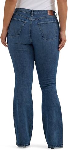 Wrangler Women's Bespoke Lily High Rise Flare Jeans Denim in Kuwait