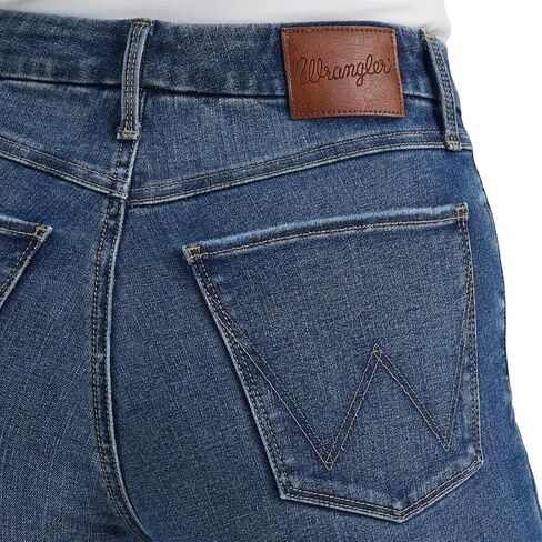 Wrangler Women's Bespoke Lily High Rise Flare Jeans Denim in Kuwait