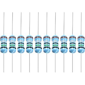 YOKIVE 50 PCS Metal Film Resistors, 150 Ohm Resistor with 1/2W 1% Tolerance, Lead, Good for DIY Electronic Projects (5 Color Bands, 8.5mm±1mm) in Kuwait