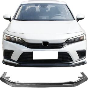 Ikon Motorsports ، الشفة الأمامية الوفير المتوافقة مع 2022-2024 هوندا سيفيك 11th Gen 4-Door Sedan & Hatchback ، ألياف الكربون طباعة RS نمط PP الوفير الأمامي السفلي الشفاه الجسم in Saudi Arabia