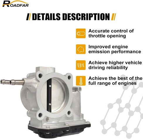 Roadfar Electric Throttle Body FIT لعام 2011-2016 لـ Scion TC | 2010-2017 لـ Toyota لـ Camry | 2009-2018 ل Toyota لـ Highlander | 2009-2018 لـ Toyota لـ RAV4 220300V010 22030-36010 S20140 in Saudi Arabia