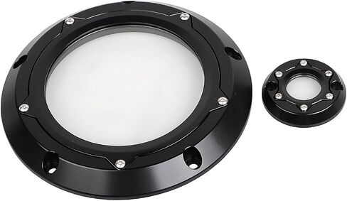 Black Clear Derby Timing Timer Cover Compatible with 2017-2023 Harley M8 Road King Road Glide Street Glide Electra Glide FLHR LTRX FLHX FLHTCU in Saudi Arabia