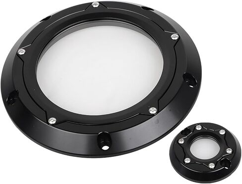 Black Clear Derby Timing Timer Cover Compatible with 2017-2023 Harley M8 Road King Road Glide Street Glide Electra Glide FLHR LTRX FLHX FLHTCU in Saudi Arabia