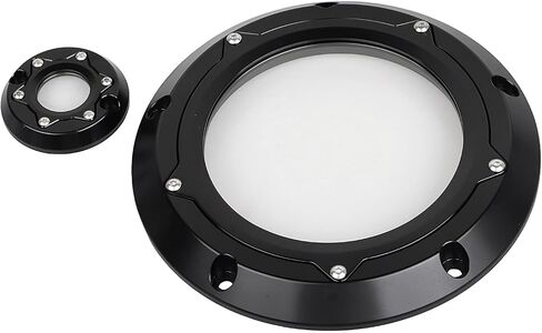 Black Clear Derby Timing Timer Cover Compatible with 2017-2023 Harley M8 Road King Road Glide Street Glide Electra Glide FLHR LTRX FLHX FLHTCU in Saudi Arabia