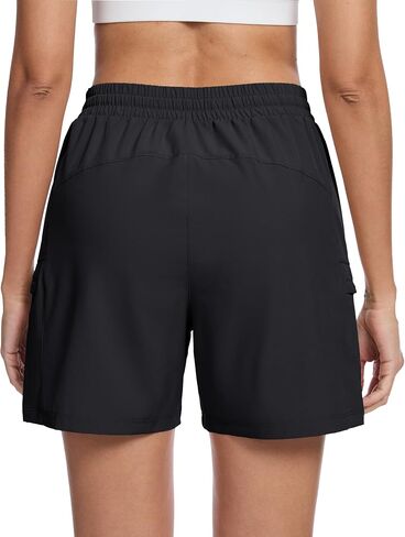 MAGCOMSEN Women's 5" Hiking Cargo Shorts UPF 50+ Lightweight Quick Dry Summer Golf Athletic Casual Shorts 4 Pockets in Saudi Arabia