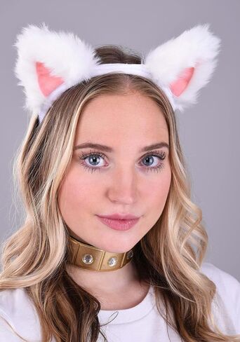 Disney Aristocats Duchess Costume Kit - Headband, Collar, & Tail, Gold Finish, Faux Gems, Officially Licensed in Saudi Arabia