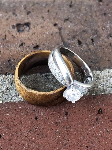 Koa Wood Ring ، Koa Wood Band ، خاتم الرجال ، فرقة الزفاف للنساء ، خاتم Koa ، خاتم الخشب ، خاتم الزفاف ، مجوهرات الزفاف الخشبية ، مجوهرات Koa ، خاتم مخصص in Saudi Arabia