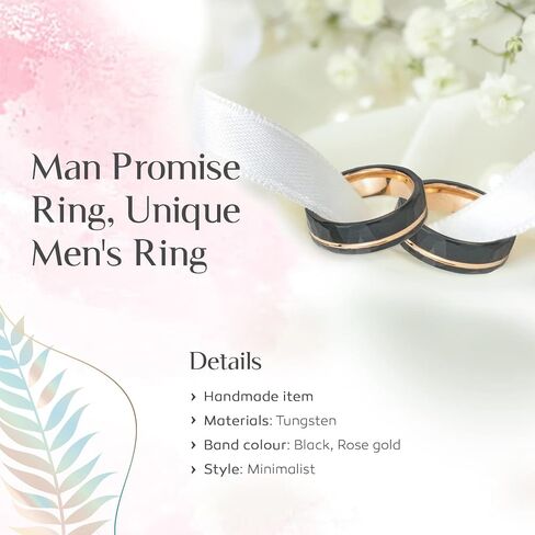 Men's Wedding Band - Handmade Promise Ring - Minimalist Engagement Ring in Saudi Arabia