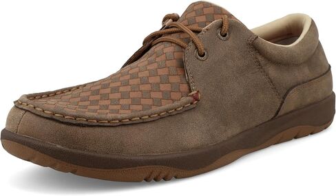 Twisted X Men's Boat Shoe, Moc Toe in Saudi Arabia
