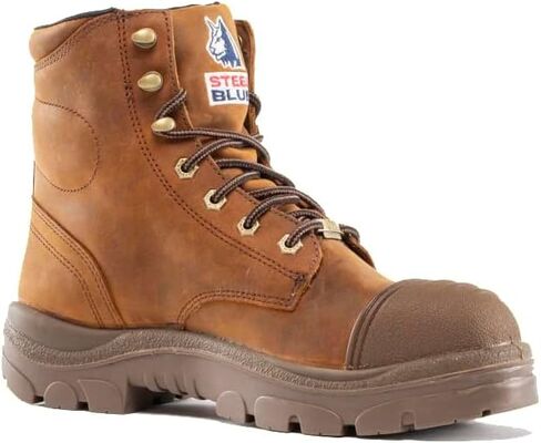 Steel Blue Men Men Argyle Scuff Steel Toe Safety Boot ، Brown in Kuwait