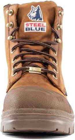 Steel Blue Men Men Argyle Scuff Steel Toe Safety Boot ، Brown in Kuwait