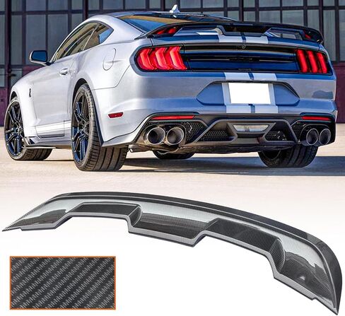 مناسب لعام 2015-2024 فورد موستانج كربون ألياف الطباعة GT500 نمط المفسد المفسد المفسد المفسد in Kuwait
