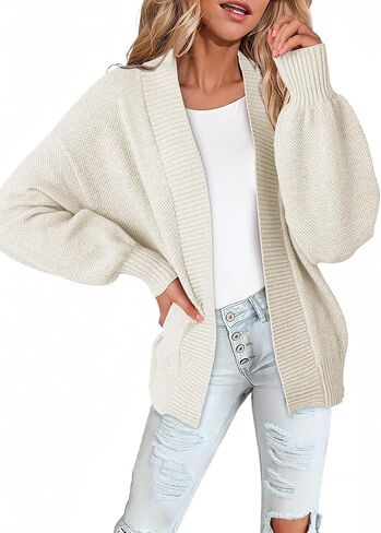 Dokotoo Cardigan Sweaters for Women Lantern Sleeve Womens Cardigan Sweaters Fall Winter Clothes 2025 in Saudi Arabia