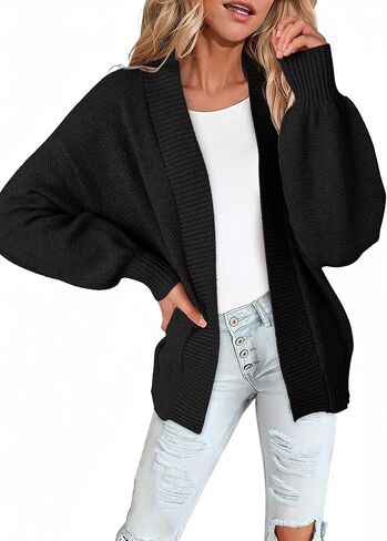 Dokotoo Cardigan Sweaters for Women Lantern Sleeve Womens Cardigan Sweaters Fall Winter Clothes 2025 in Saudi Arabia