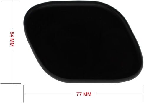 Front Right Left Bumper Headlight Headlamp Washer Nozzle Jet Cap Cover for Hyundai Santa Fe IX45 2013 2014 2015 2016(Black-Left) in Saudi Arabia