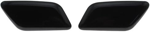 Headlight Washer Nozzle Cover Headlamp Spray Water Jet Cap for Nissan Patrol 2013 2014 2015 2016 2017 2018(Black-Left) in Saudi Arabia