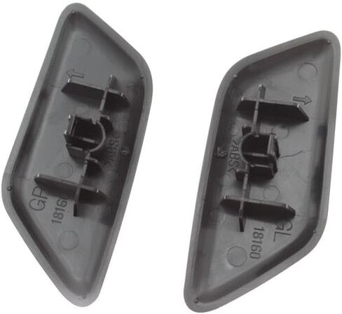 Headlight Washer Nozzle Cover Headlamp Spray Water Jet Cap for Nissan Patrol 2013 2014 2015 2016 2017 2018(Black-Left) in Saudi Arabia