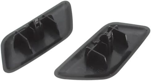 Headlight Washer Nozzle Cover Headlamp Spray Water Jet Cap for Nissan Patrol 2013 2014 2015 2016 2017 2018(Black-Left) in Saudi Arabia