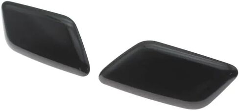 Headlight Washer Nozzle Cover Headlamp Spray Water Jet Cap for Nissan Patrol 2013 2014 2015 2016 2017 2018(Black-Left) in Saudi Arabia