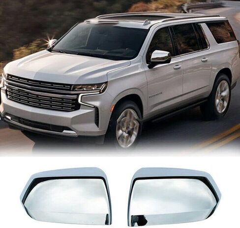 CHROME REARVING Side Mirror Cover Cover for Chevrolet Tahoe for Suburban/لـ GMC Yukon XL 2021 2022 in Saudi Arabia
