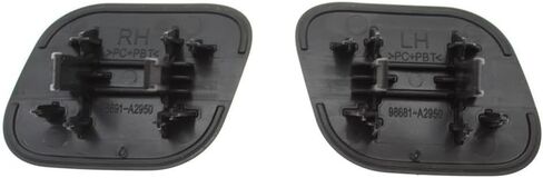 Front Bumper Headlight Headlamp Washer Nozzle Jet Cap Cover for KIA CEED 2012 2013 2014 2015 2016 2017 98681-A2950 98691A2950(Black-Right) in Saudi Arabia
