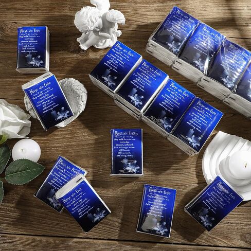 100 Packs Memorial Facial Tissues Those We Love Don't Go Away Inspirational Poem Pocket Tissues 3 Ply Tissue Napkins Packs Funerals Wedding Supplies for Family Relatives Guests, 700 Sheets (Cardinal) in Saudi Arabia