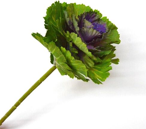 2Pcs Artificial Faux Cabbage Rose Flowers Stems Fake Silk Flower Branch for Home Decoration Wedding Kitchen Decoration (White) in Saudi Arabia